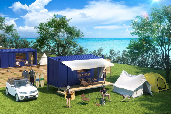 サウナコンテナの外観3