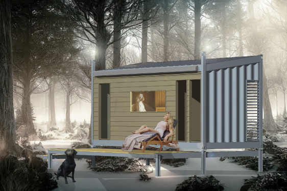 サウナコンテナの外観5