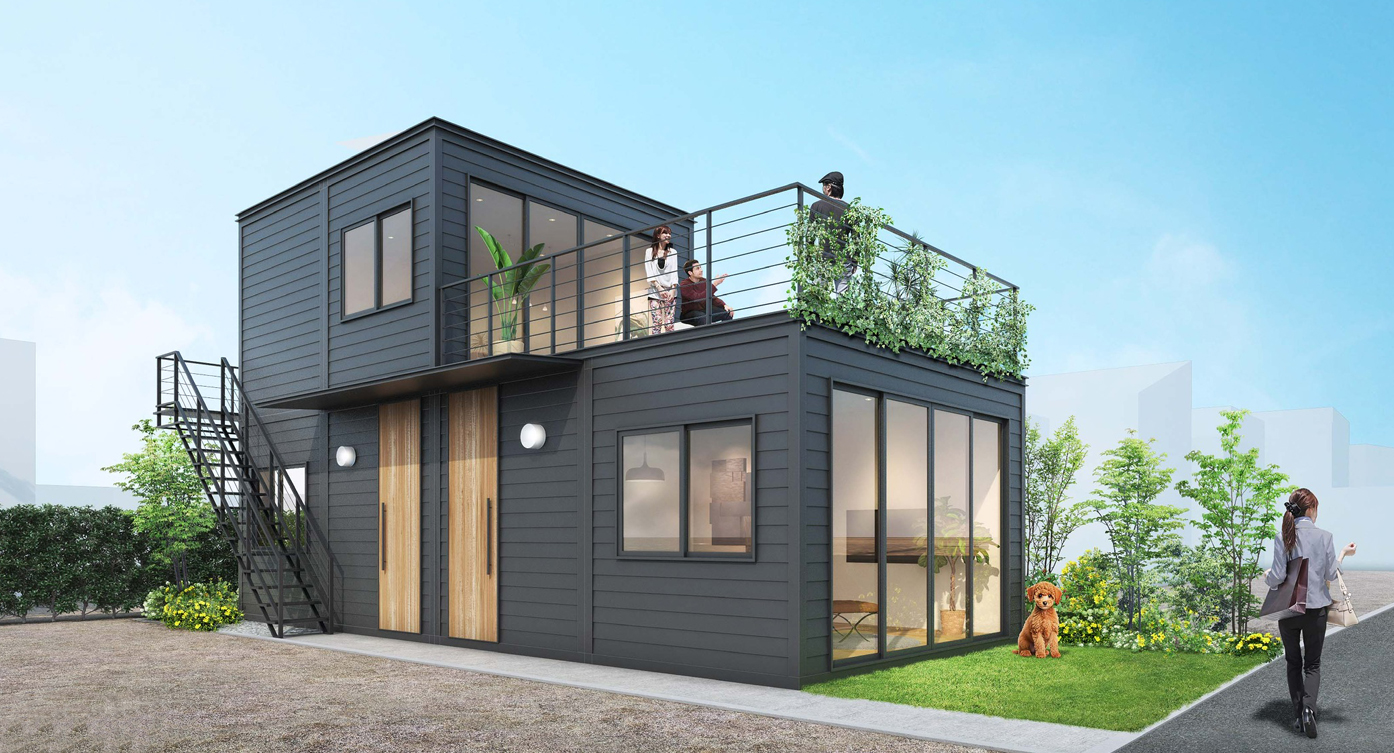 建築コストの高騰。コンテナ建築カッコいいですよ。